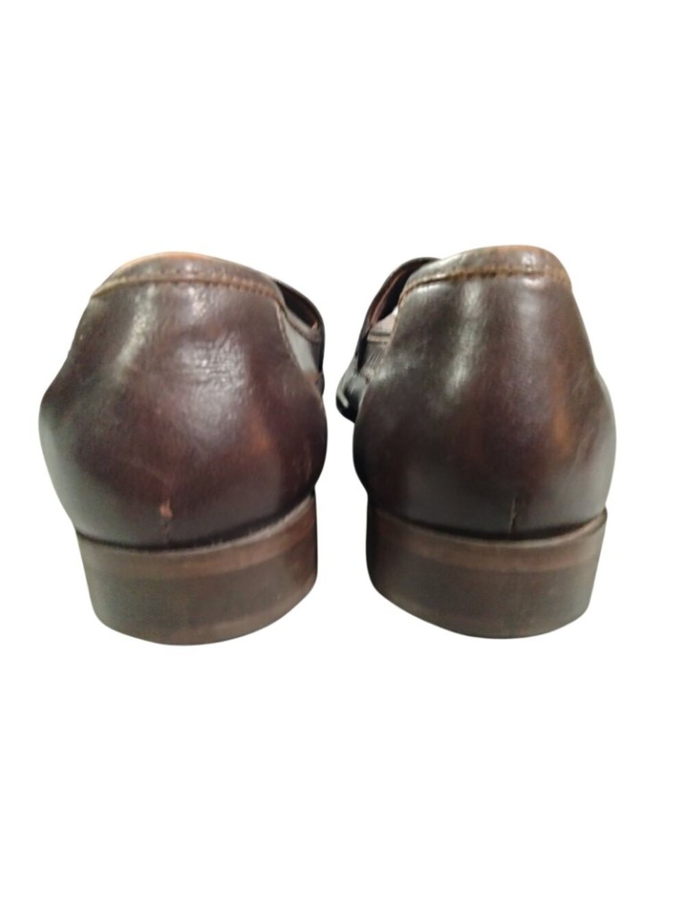 David Eden Men's 8.5 Rich Brown Teja Lizard Leather Loafers Hand Made In Italy - Picture 7 of 12